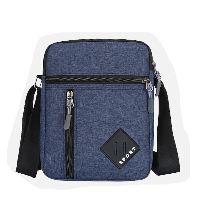 Bolso lateral para hombre, bandolera de negocios, versión coreana de , bandolera de hombro individual de lona de gran capacidad para hombre