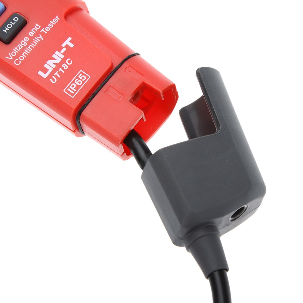 UNI-T UT18C Auto Range Voltage and Continuity Tester with LCD/LED Indication Data Hold RCD Test and No Battery Detection