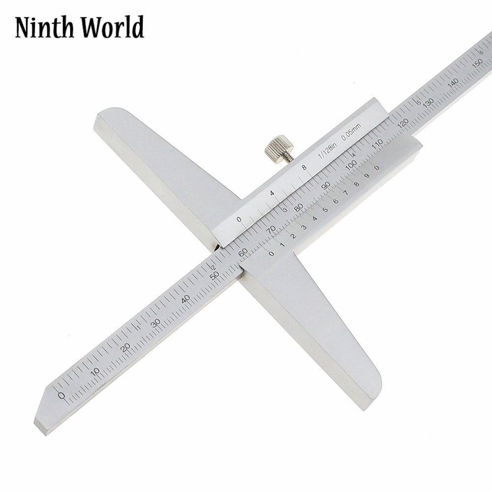 Ninth World 160mm 6" Depth Vernier Caliper 0-160mm Depth Gauge Depth Measuring Tool