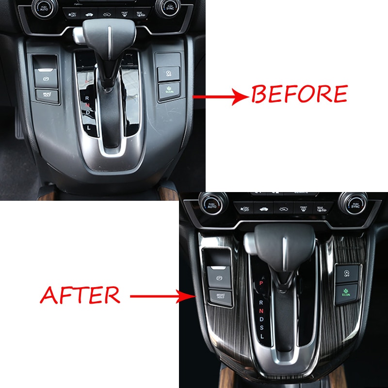 Car gear box interior decoration patch cover For Honda CRV CR-V accessories CarStyling