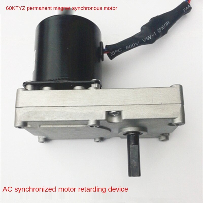 60Ktyz Ac Permanente Magneet Synchrone Reductiemotor/Oven Kas Rotary Motor 1 Turn