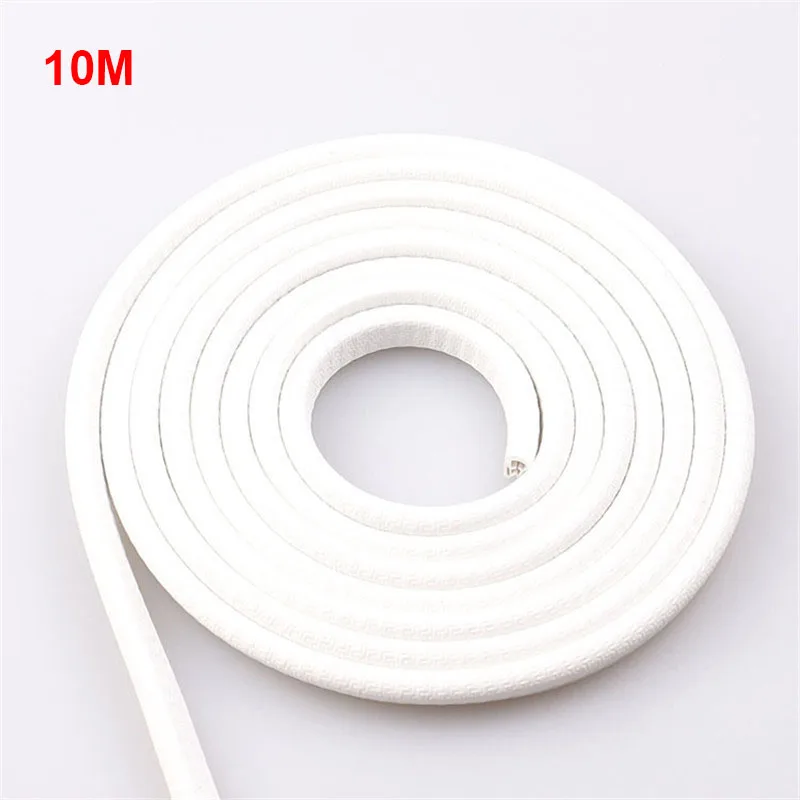 Car 10m Rubber Edging Protection Strip Door Edge Guards Trim Molding Side Protector Anti-Scratches Vehicle Car Accessories: Ivory