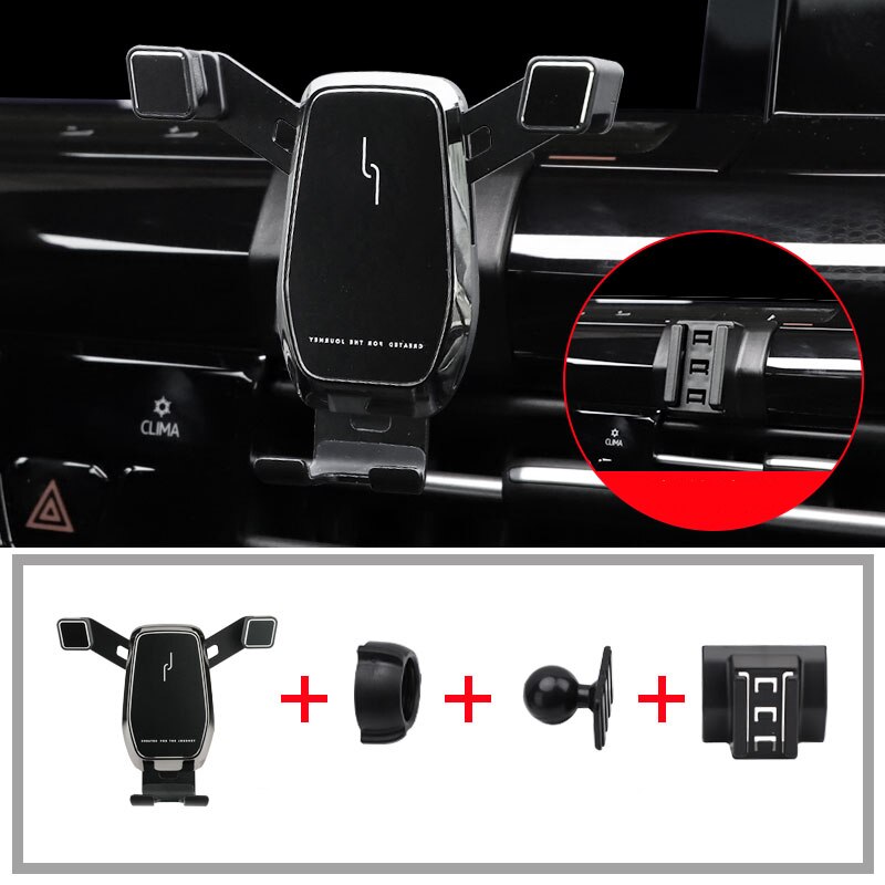 per Volkswagen golf 8 staffa per telefono cellulare staffa di navigazione accessori per supporto per telefono cellulare golf mk8 interni: nero