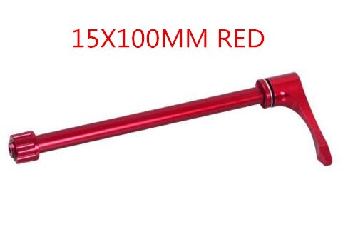 Fouriers dh cykel tønde stang hurtig frigørelsesarm ned ad bakke nav aksel 12/15mm aksel /135mm, 142mm, 148mm, 150mm nav: 15 x 100 mm rød