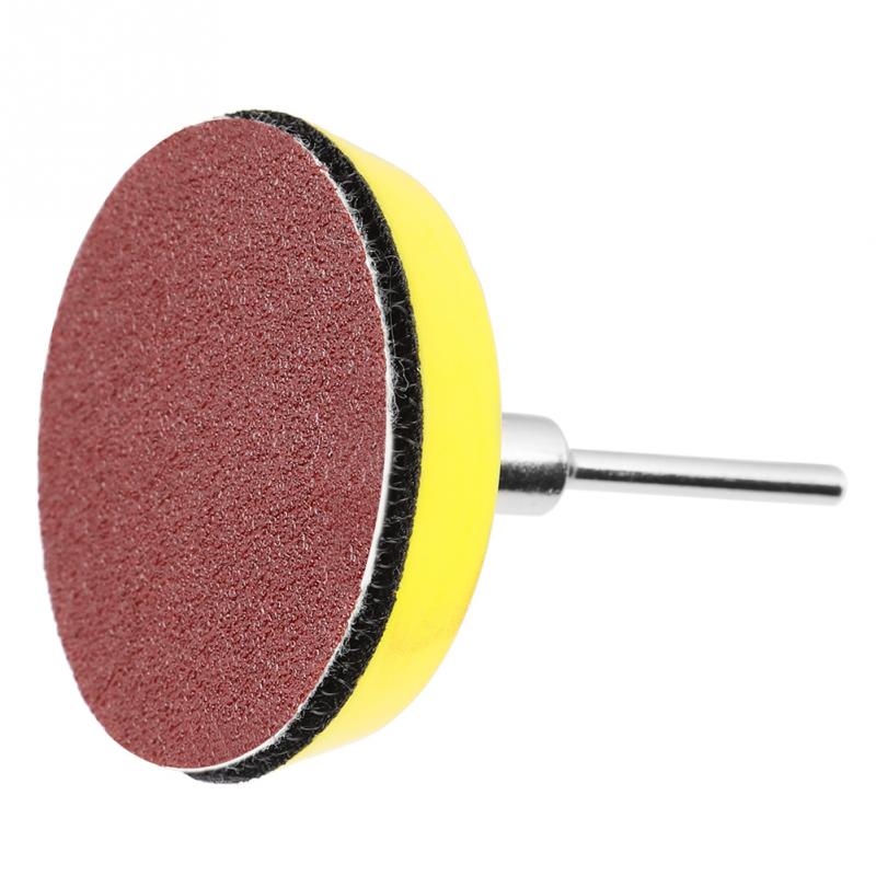 Discos de lija rojos de carburo de silicio, forma redonda, 2 pulgadas, grano 100 240 600 800 1000 2000, 60 uds.