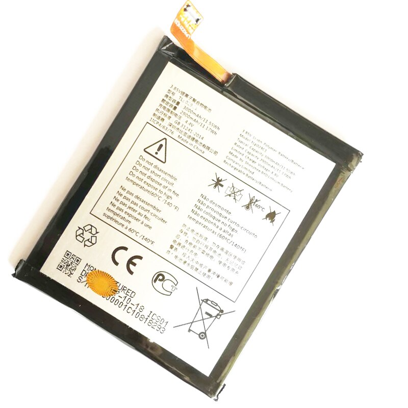 Batteria 1650 MAh Per Alcatel OT-992, CAB32A0000C1, OT-992D: Li-ion, 3.7V, Nero, Sostituisce BY78 - 2