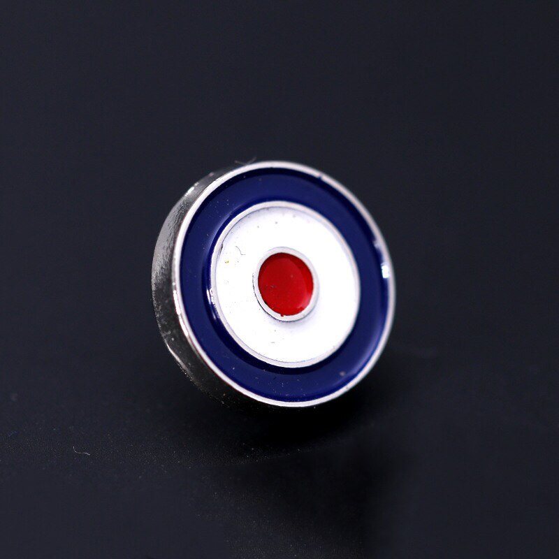 Étrange fun petit collier broche vêtements collier petite broche cible petite broche personnalité rouge coeur collier broche