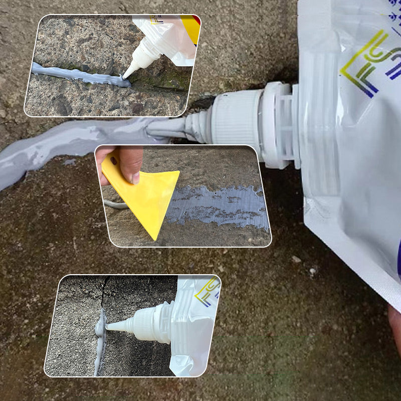 500g Slab Concrete Crack Waterproof Repair Sealant Cement Crack Repair Sealant Glue Roof Wall Floor Leak Filling Sealing Materia