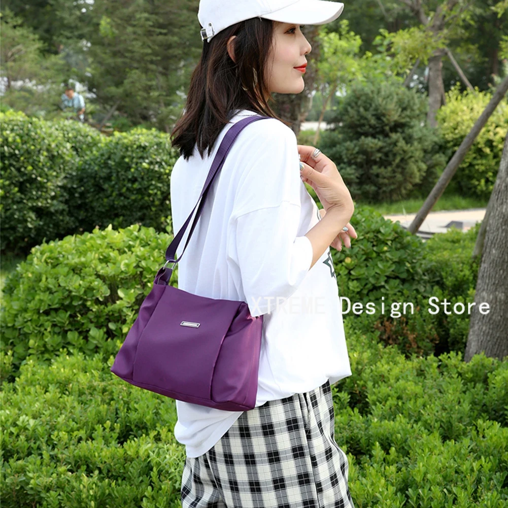 Nylon Dames Schoudertassen Vrouwelijke Handtas Grote Capaciteit Rits Crossbody Tas voor dames