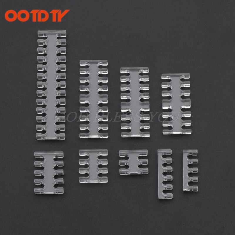 Acrylic Cable Comb Clear Dresser Set For 2mm Cables 4/5/6/8/12/14/16/24 Pin PC: Clear