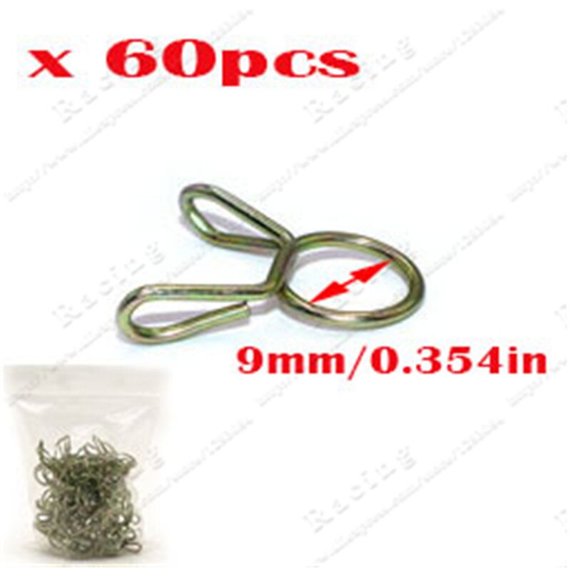 60 st bränsleledning slang slang fjäderklämma klämma 8mm or 9mm för motorcykel atv skoter