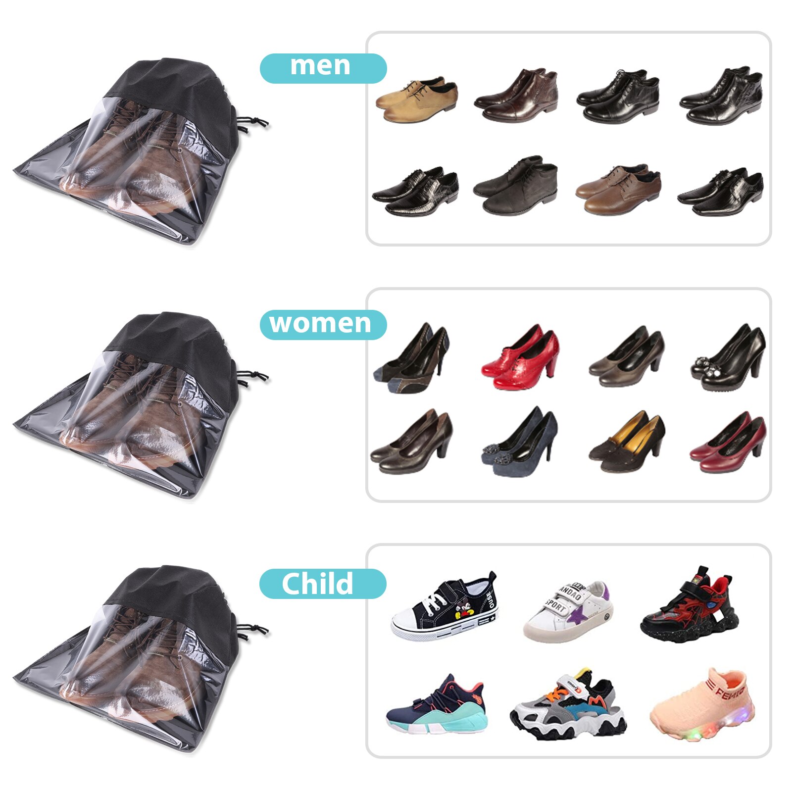 Stofzak Voor Handtas Garderobe Handtas Afwerking Opslag Opknoping Toilettas Opslag Pouch Garderobe Kast Stofkap Voor Vrouwen Tas