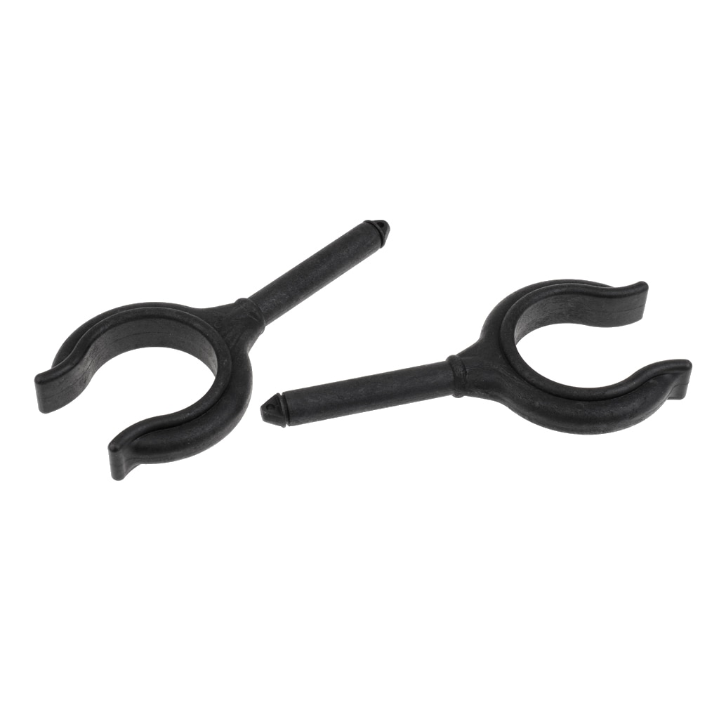 2 Pieces Black Nylon Marine Boat Dinghy Oar Lock Rowlock Horn Side Mount for Fishing Boat Dinghy Rafting Accessories