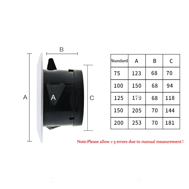 Kitchen Air Vent Bathroom Central Air Conditioning Cooling Ventilation Cover Exhaust Fan Ceiling Wall Mount Air Outlet Grille