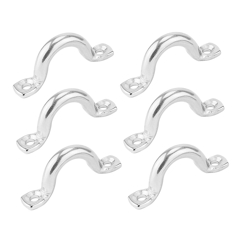 6 Pack Van Trailer Tie Loop 5Mm Sjorren Touw Tie Down Ring Paard Vorm