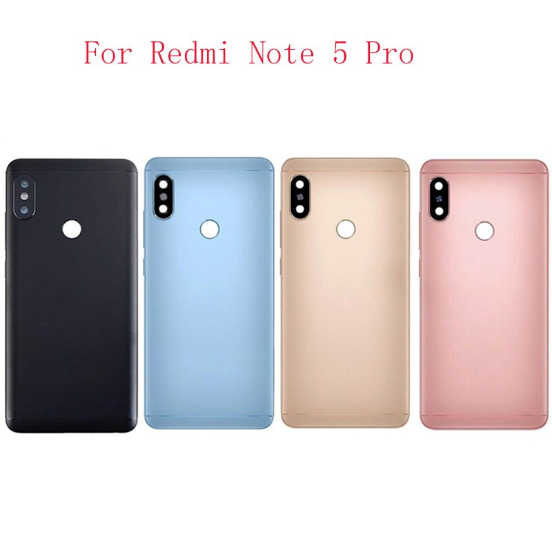 Coque de remplacement pour Xiaomi Redmi Note 5 Pro Note 6 Pro, couvercle de batterie avec autocollant adhésif
