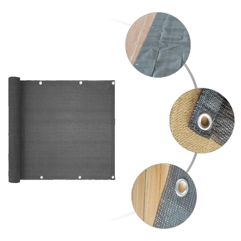 0.9x5M Balcony Garden Fence Cover Outdoor Awning Balcony Garden Fence Cover With Ties Wind Sunshade Net Swimming Pool