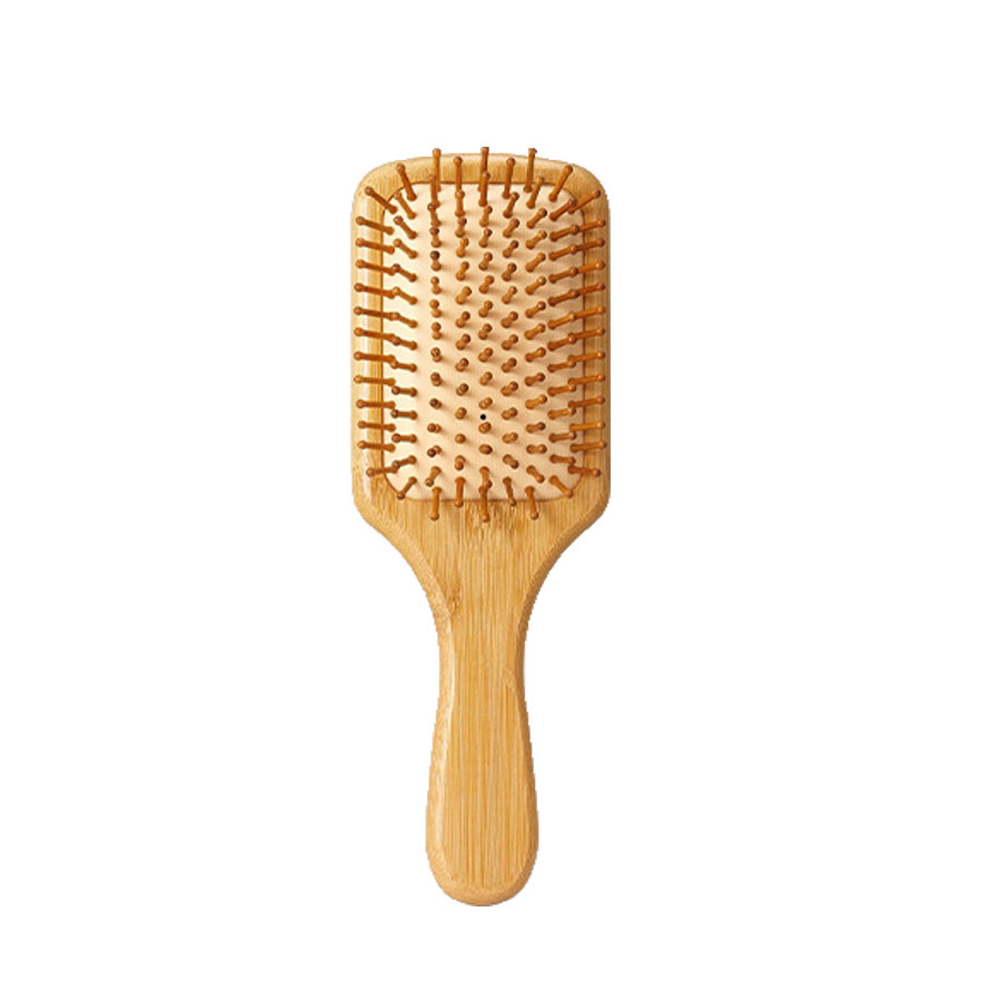 Bamboo Hair Brushes and Comb Set, Comb for Women and Detangling, Great on All Hair, Handmade for Women Men: Silver