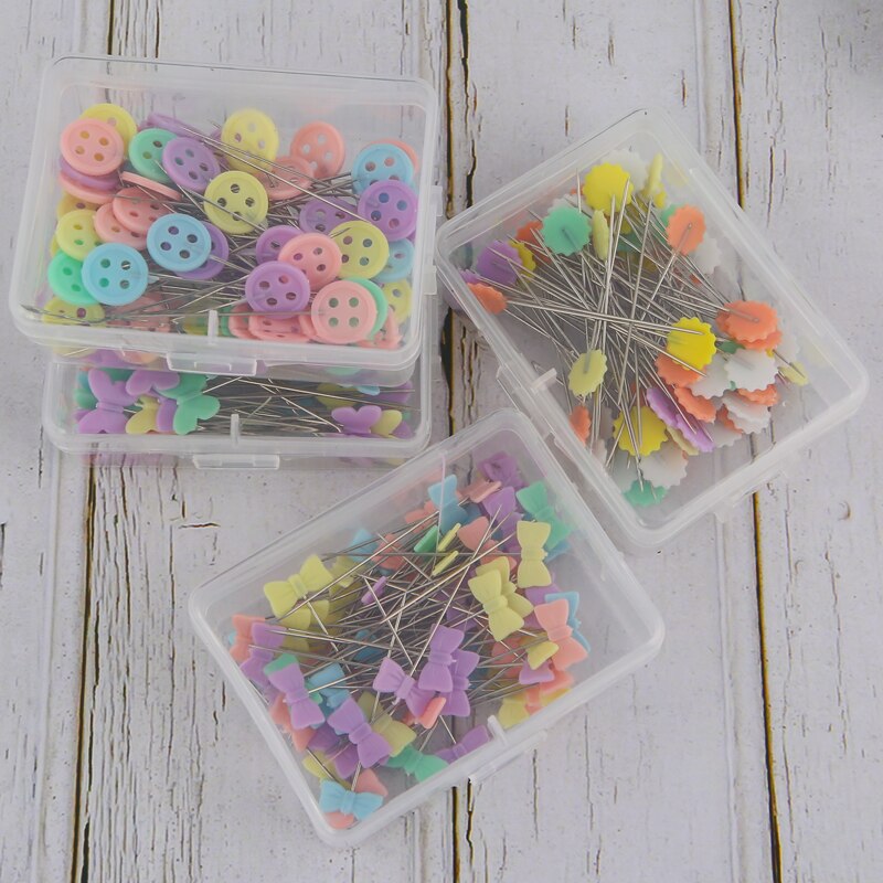 100Pcs Dressmaking Pins Embroidery Patchwork Pins Accessories Tools Sewing Needle DIY Sewing Accessories Stainless Steel Needles