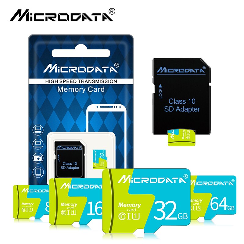 Hoge Snelheid Class10 Geheugenkaart 8Gb 16Gb 32Gb Micro Sd Kaart 64Gb 128Gb Tarjeta Microsd 32gb Mini Tf Card 4Gb Met Gratis Adapter