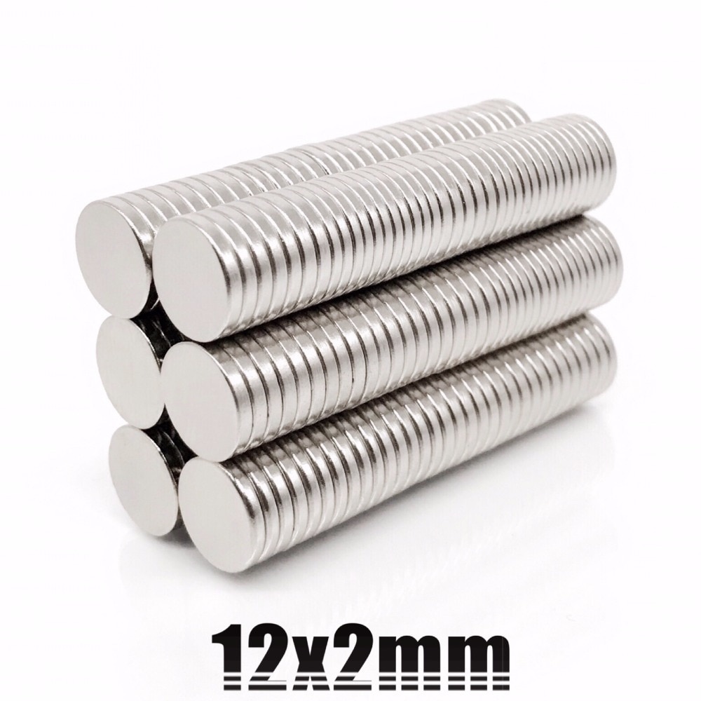 100 stks Neodymium magneet 12x2mm kleine ronde sterke magneten 12*2 Neodimio elektromagneet disc koelkast speaker magneten 12x2