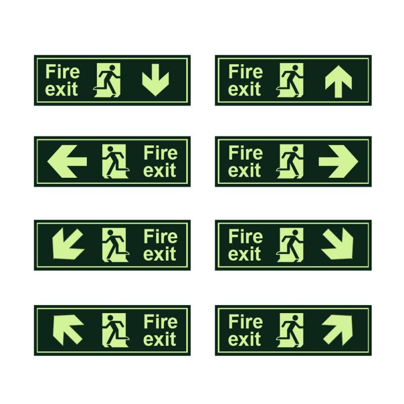 Warning Signs, Exit Signs, Luminous Exit Signs, Emergency Exit Signs At Intersections And Corridors: 09