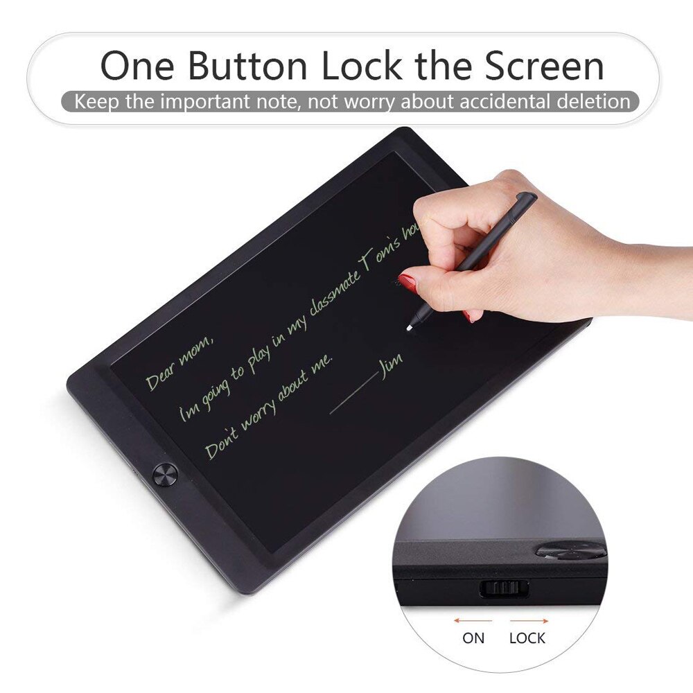 Tableta de escritura LCD de 10 pulgadas, tableta gráfica Digital, tableta de dibujo electrónico a mano, tablero de dibujo, Bloc de notas, tablero de pintura con bolígrafo para niños, 8,5