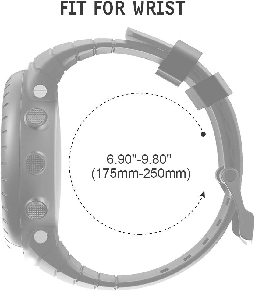 Rubberen accessoirebandje voor suunto core band, polsbandje voor sport, vervangende bandjes met metalen sluiting voor suunto core smartwatch