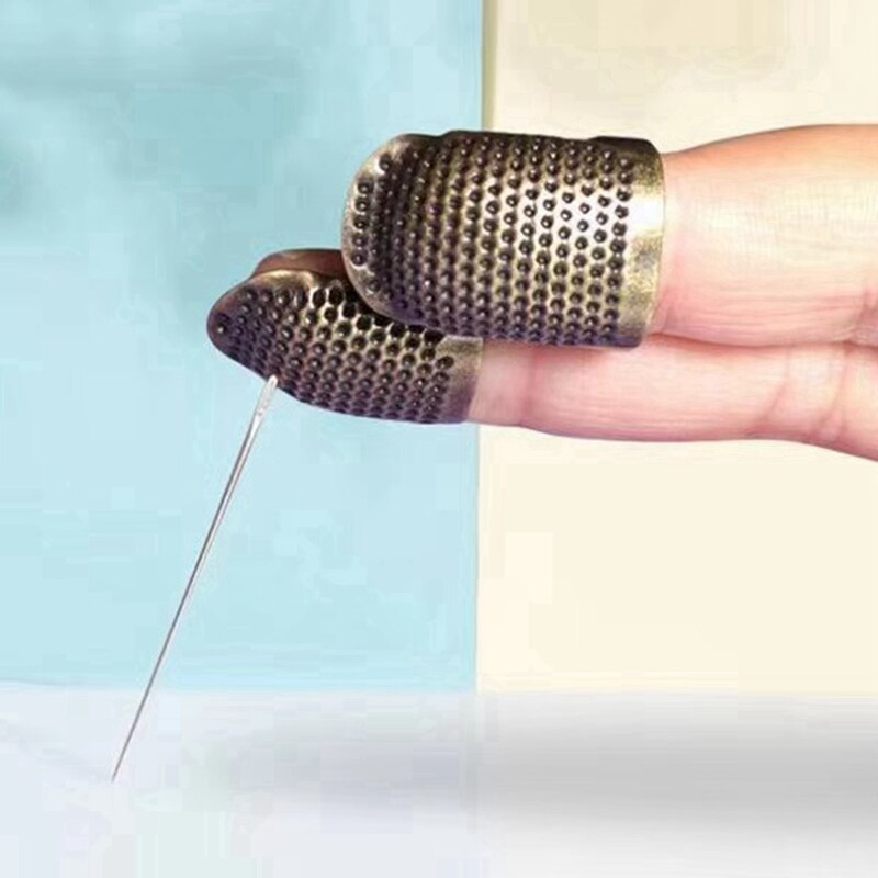 2pcs Retro Sewing Thimble Finger Protector Needlework