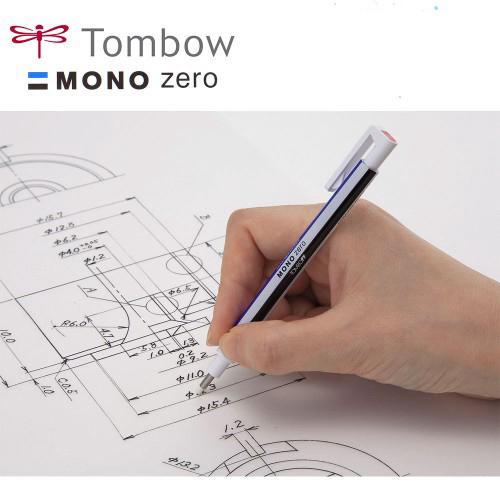 Tombow MONO Zero Pen Push Gumka Ołówek Guma ластик Japońskie artykuły papiernicze dla artystów Materiały dla uczniów Rysowanie Wymienny wkład