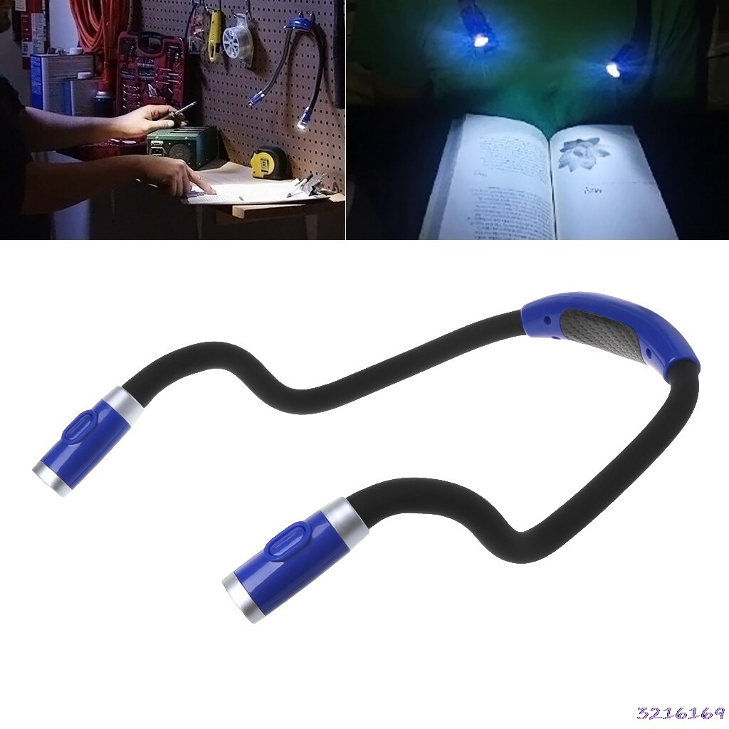 Rechargeable Neck LED Book Light Hands Free Flexib... – Grandado - View #2