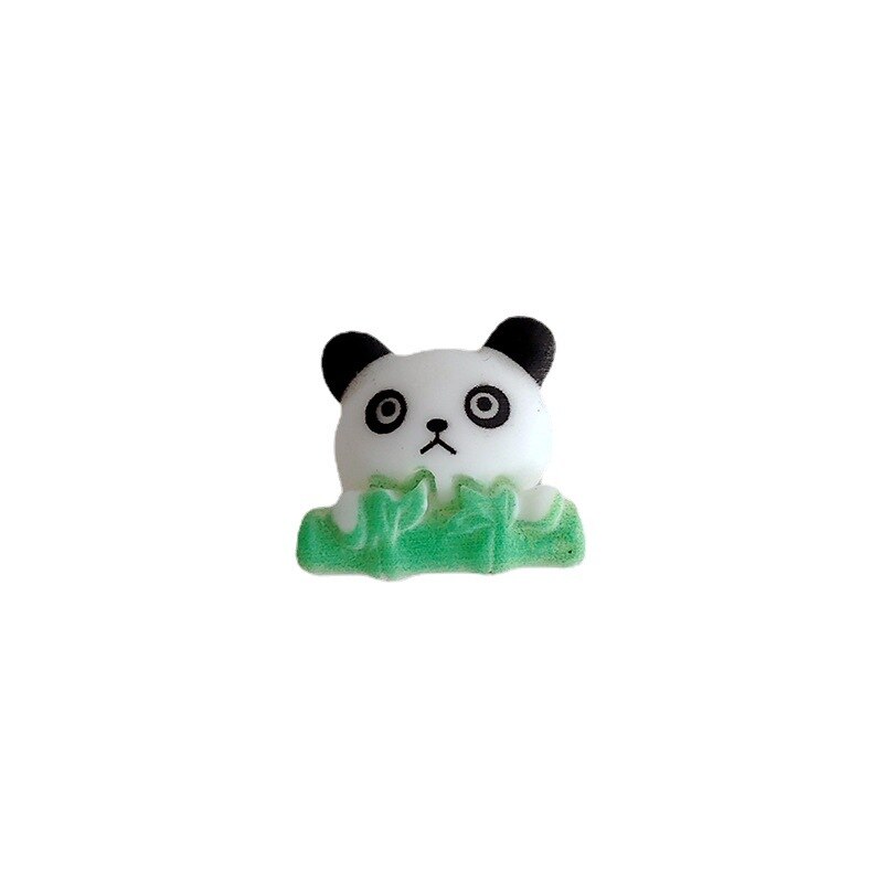 10pcs 19x17mm Panda Pattern DIY Crafts Scrapbook DIY For Home Decor Natural Resin Ornaments Accessories Embellishment