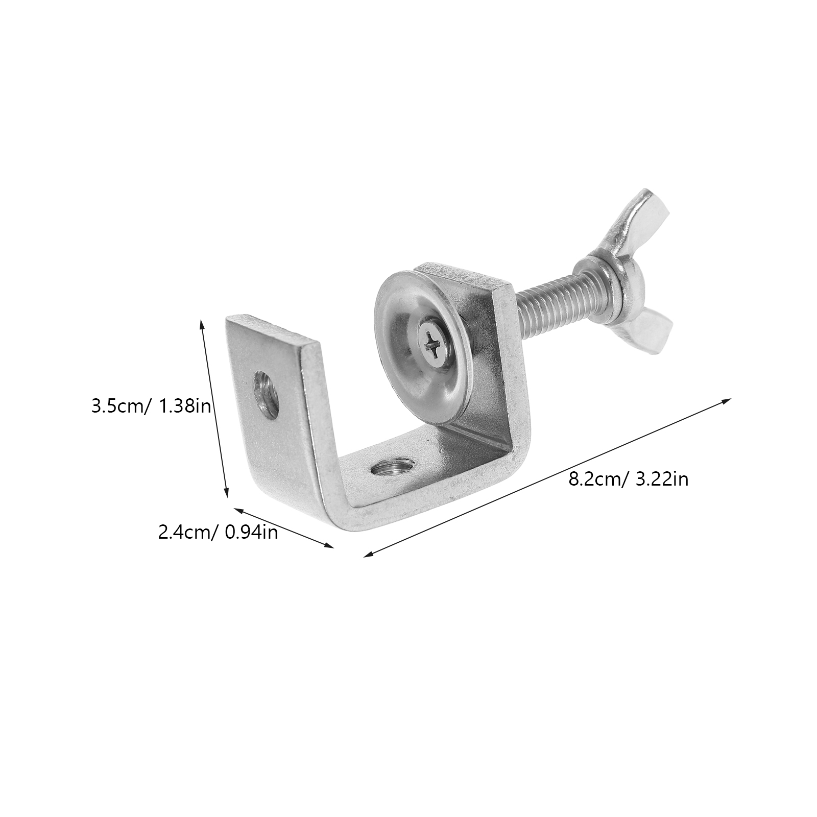 2 Pcs Mini Stainless Steel C Clamp Heavy Duty Small Metal Clamps Woodworking Hardware U Shape Fixing Fastening