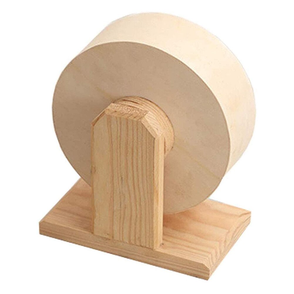 Wooden Silent Roller Hamster Running Exercise Wheel Mouse Hedgehog Sports Wheel Pet Toy Hamster Mice and African Hedgehog