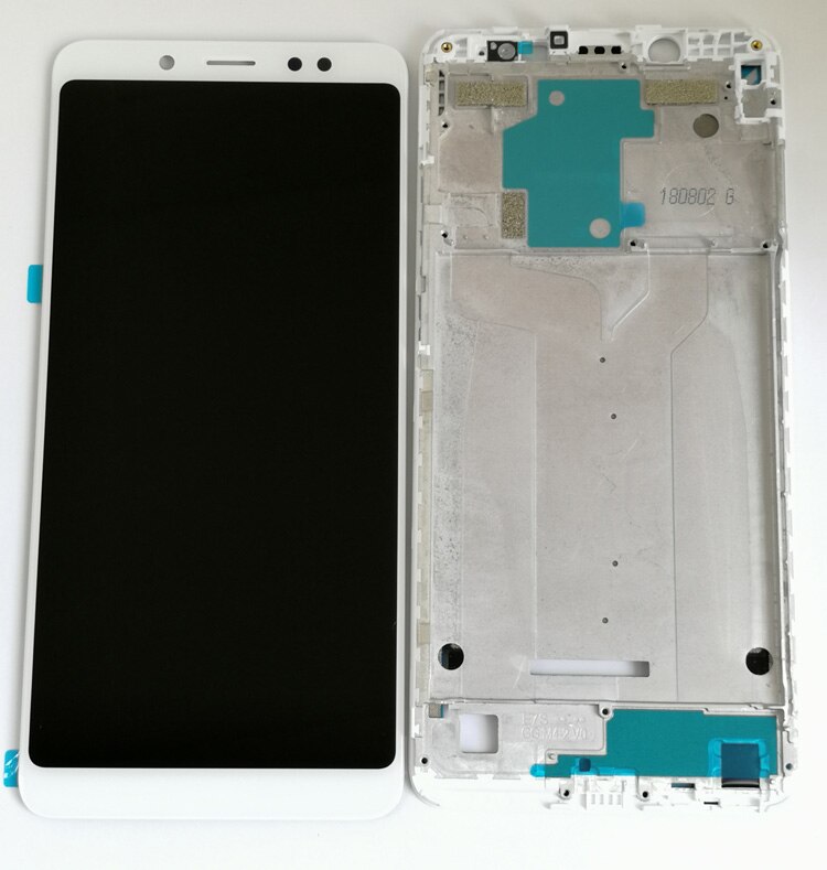 Shyueda Original For Xiaomi Redmi Note 5 Dual M1803E7SG M1803E7ST M1803E7SC LCD Display Touch Screen Digitizer With Frame Tools: White with frame