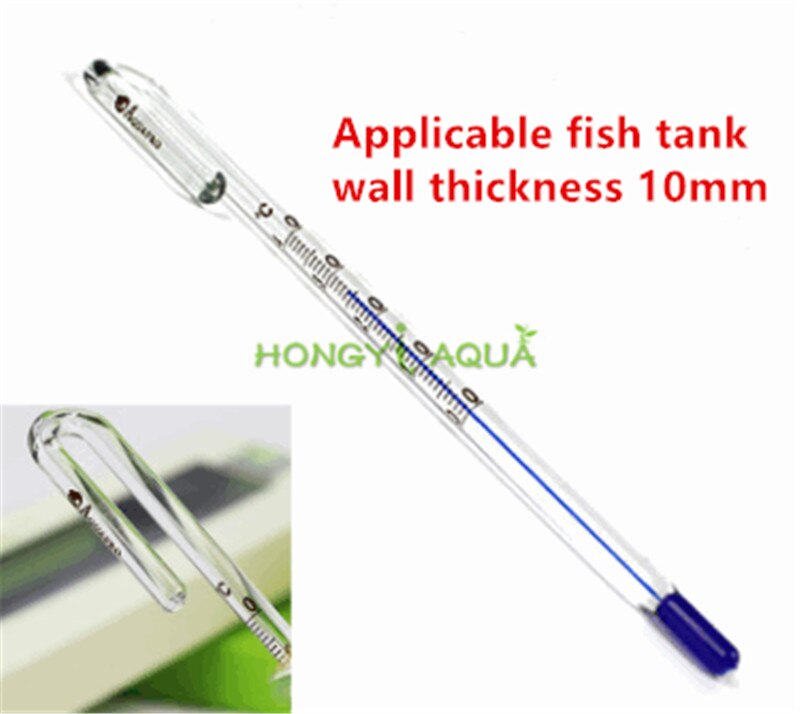 Walking stick Fish tank thermometer Mini measuring water temperature accurate Aquarium special product: green