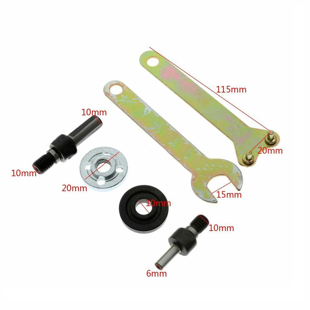 Angle Grinder Wrench Spanner Connecting Rod Kit Flange Lock Nut Metal Nuts Repair Tool Electric Drill Hand Drill Parts