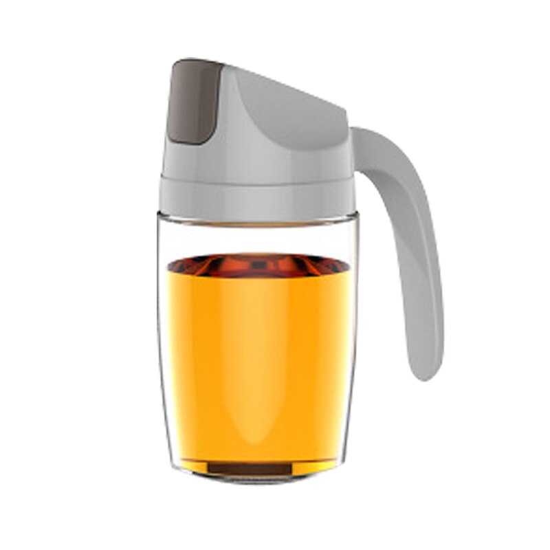 Da cucina di Olio di Vetro Bottiglia di distributore Automatico di Apertura Chiusura Casa Bottiglie per Olio E Aceto Miele D'oliva Contenitore di Olio di vendita calda: grigio 300ml