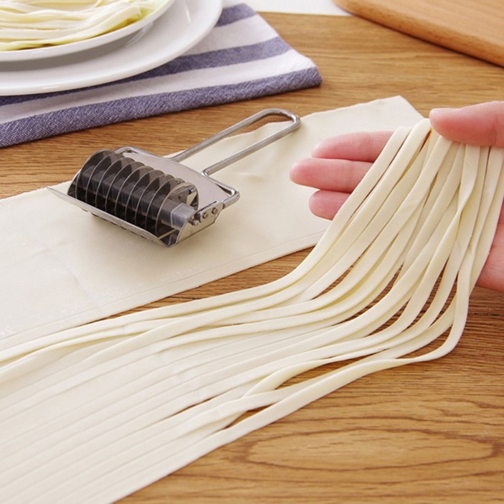 Nudelgitter rulledejskærer pasta spaghetti maker wienerbrød grøntsagsruller rustfrit stål køkken madlavningsredskaber