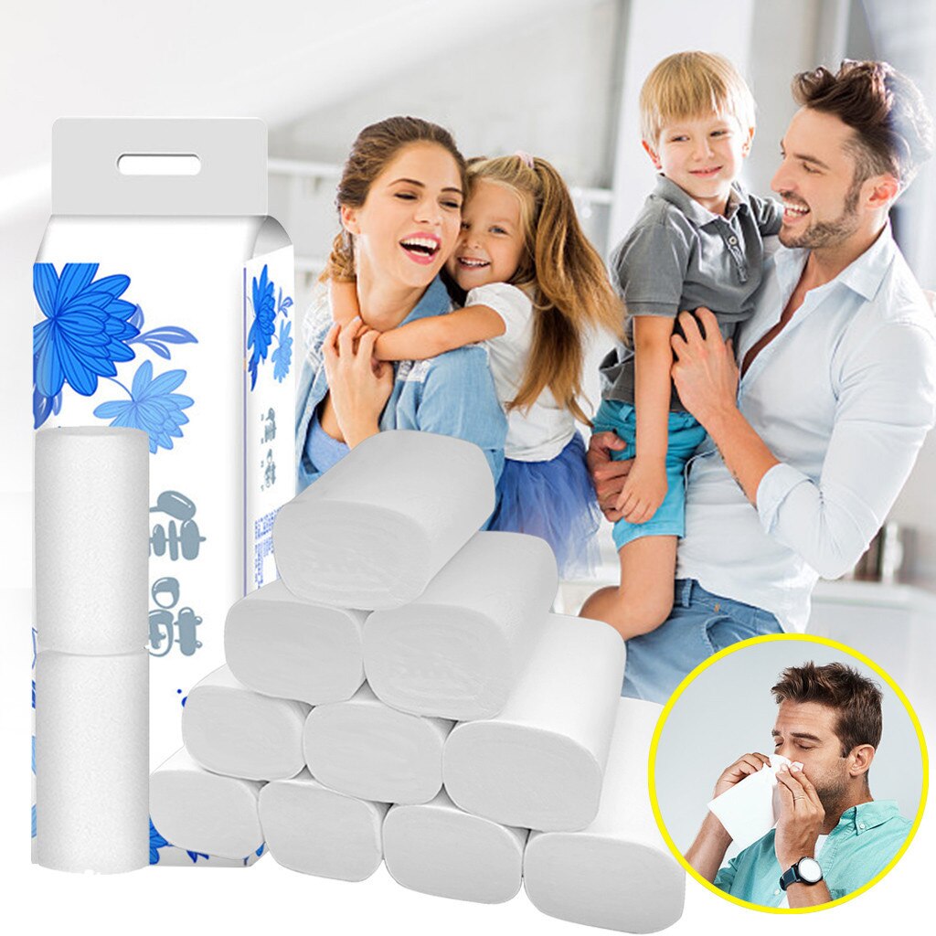 Strong Soft 4-Ply Toilet Paper Bath Tissue Giant Roll 12 Rolls Paper towels, soft toilet paper, white toilet paper roll toil