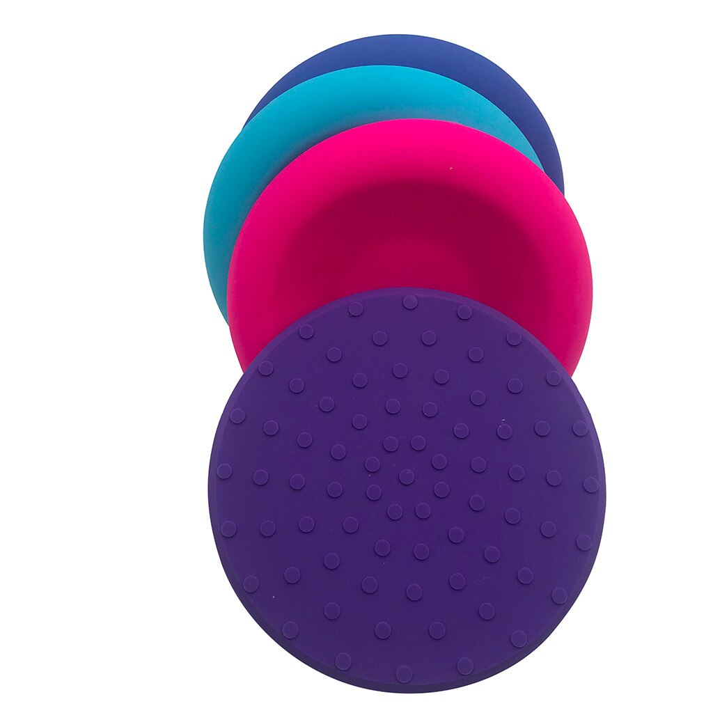 Rodilleras redondas pequeñas de Yoga, esterilla de Yoga de silicona completa para soporte de codo y rodilla, almohadilla protectora de silicona antideslizante para Fitness, deporte, gimnasio