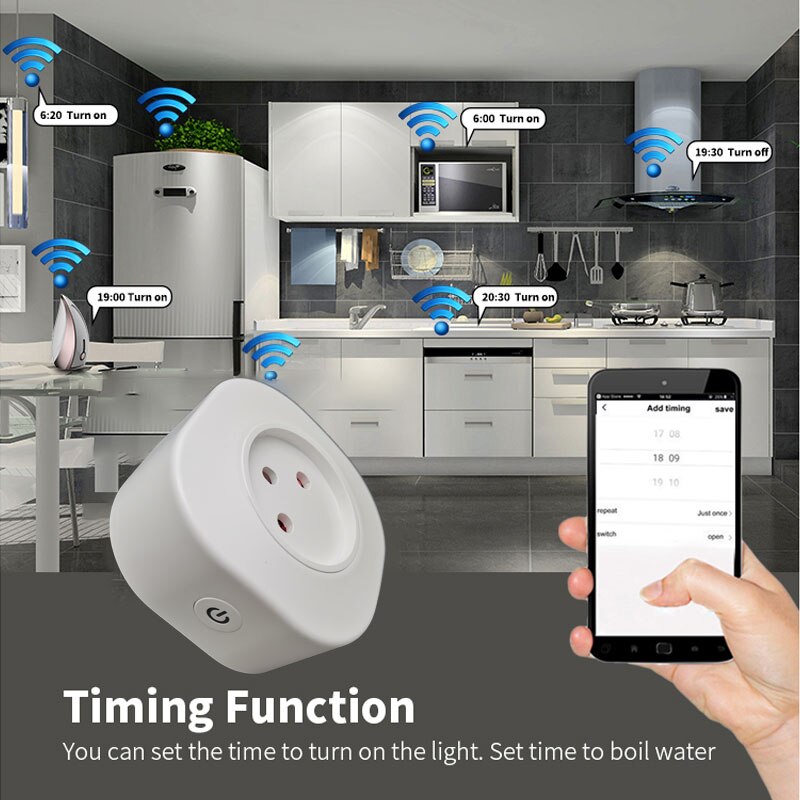 WiFi Clever Stecker 16A Israel Stecker Steckdose Tuya APP Clever Heimat Für Alexa Google Heimat Assistent Stimme Kontrolle zeitliche Koordinierung funktion