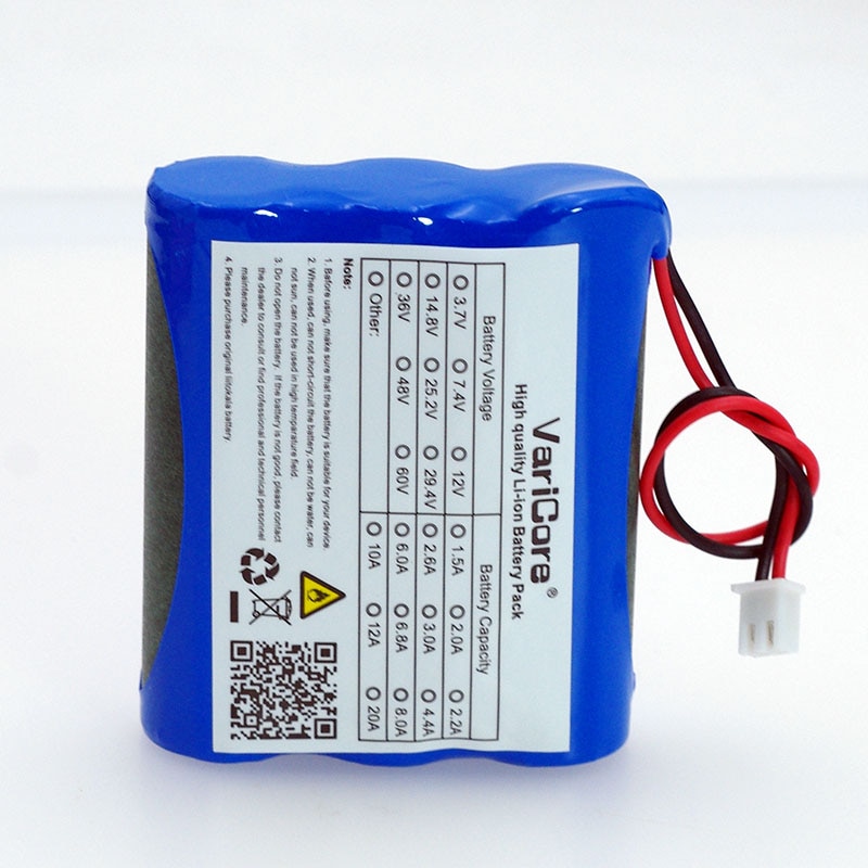 VariCore 12V 18650 2600mAh lithium-ion Battery pack Monitor CCTV Camera battery 12.6 V 1.8A 2A 2.2A 2.5A 2.6A 2.8A 3A batteries