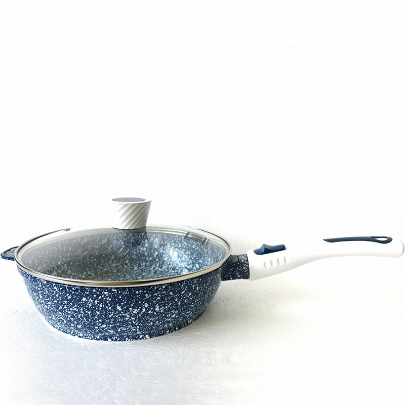 Baizheng ceramic coating No-smoke non stick pot frying pan homeBurger Eggs Ham Pan Cake Maker Frying Pan use cookware Breakfast