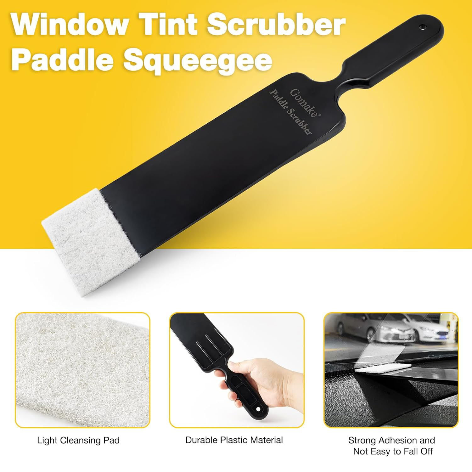 EHDIS Vinyl Wrap Tool Kit Car Window Cleaning Water Remover Scraper Handled Bulldozer Squeegees Auto Tint Film Tool