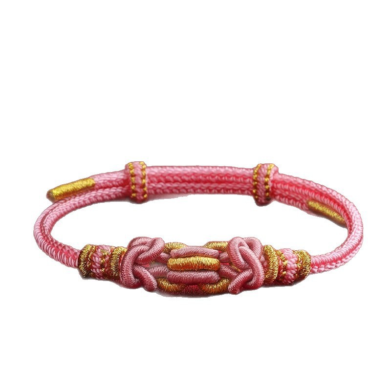 2026 Paardenjaar Rood Touw Armband Vrouwen Handgeweven Twaalf Zodiac Paard Rat Os Konijn Thais Nieuwjaar Hand Touw Etnische Stijl