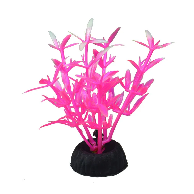 Aquário artificial decorativo pvc plantas aquáticas simulação água ervas daninhas ornamento tanque de peixes grama decoração acessórios: Cinza claro