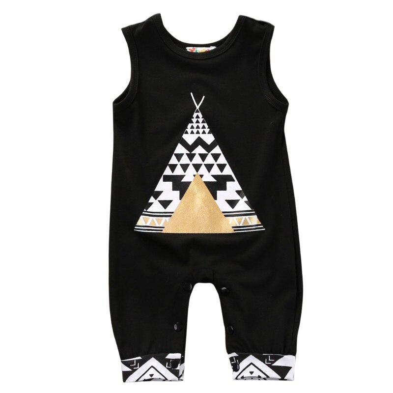 Cotton Newborn Infant Baby Boy Girl Sleeveless Romper Jumpsuit Clothes Outfis Size 0-24M