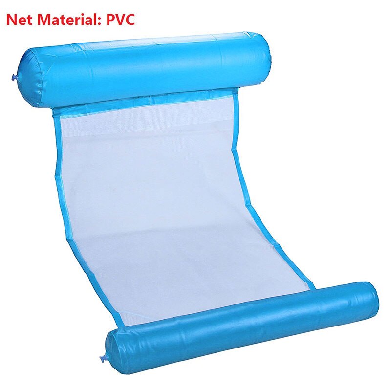 Air Mattress Foldable Swimming Pool Water Hammock Inflatable Chair Mattress Beach Lounger Floating Sleeping Bed Chair Hammock: 4