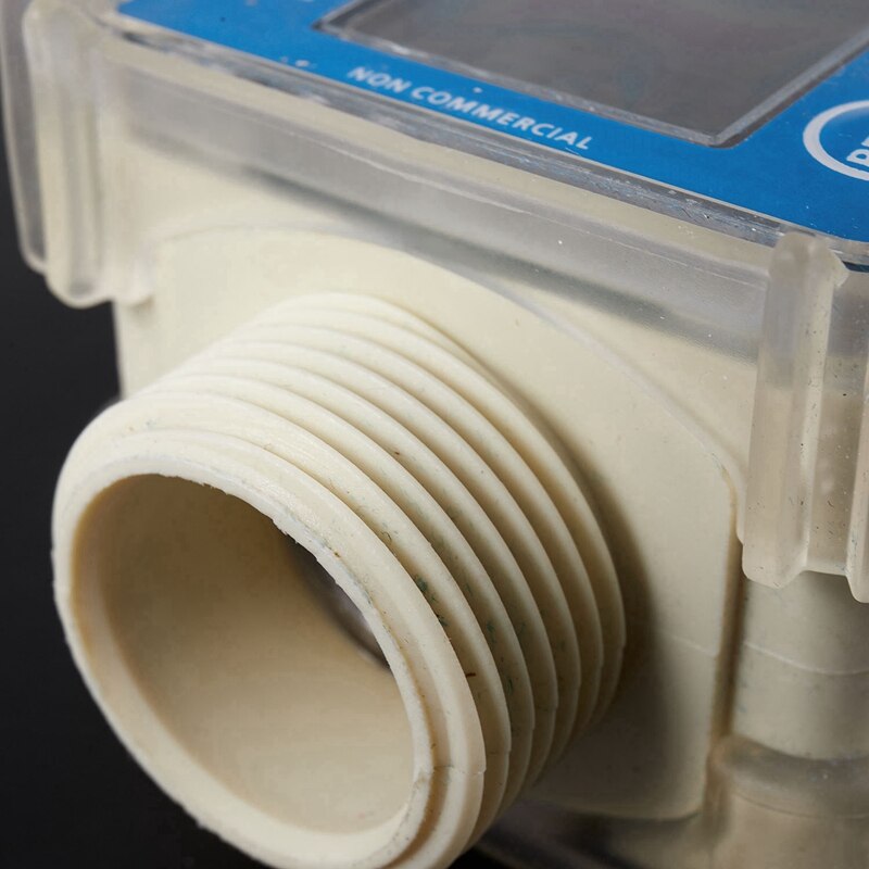 2 Pcs Mini Digital Turbine Flow Meter Fuel Flow Meter Turbine Flowmeter, A &amp; B